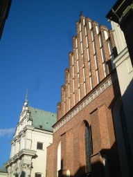 ワルシャワ旧市街にある教会