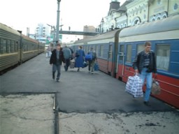 シベリア鉄道：出発前の風景